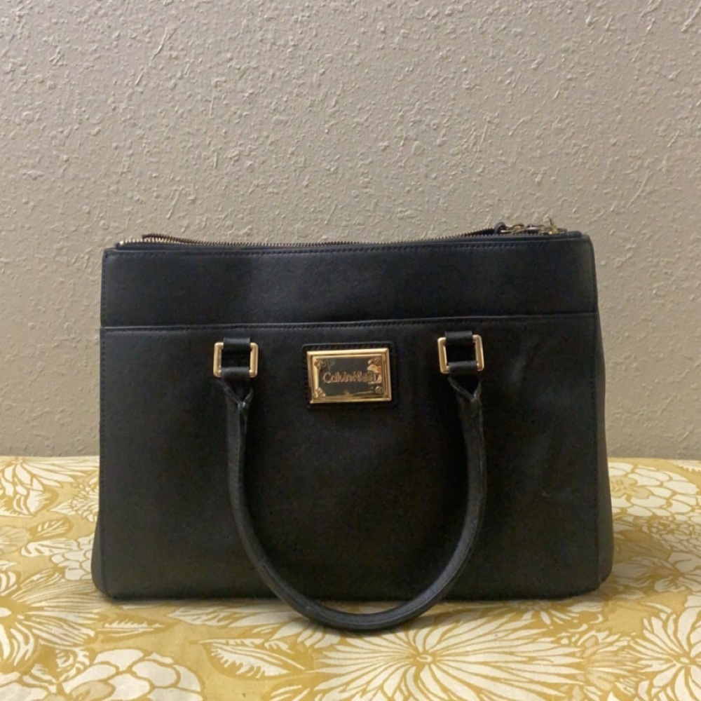 Calvin Klein Saffiano Leather Purse